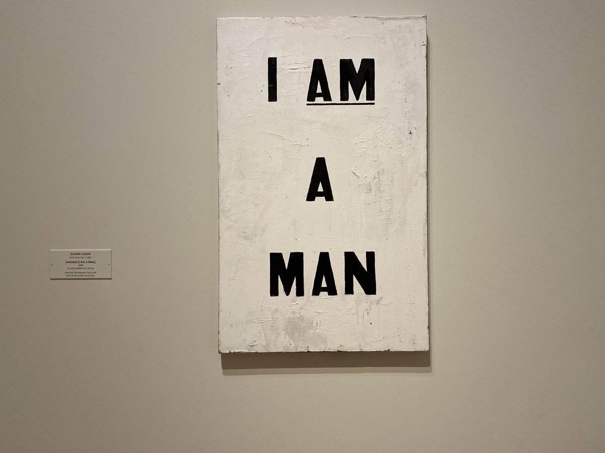 Glenn Ligon, Untitled (I Am a Man), 1988 poster